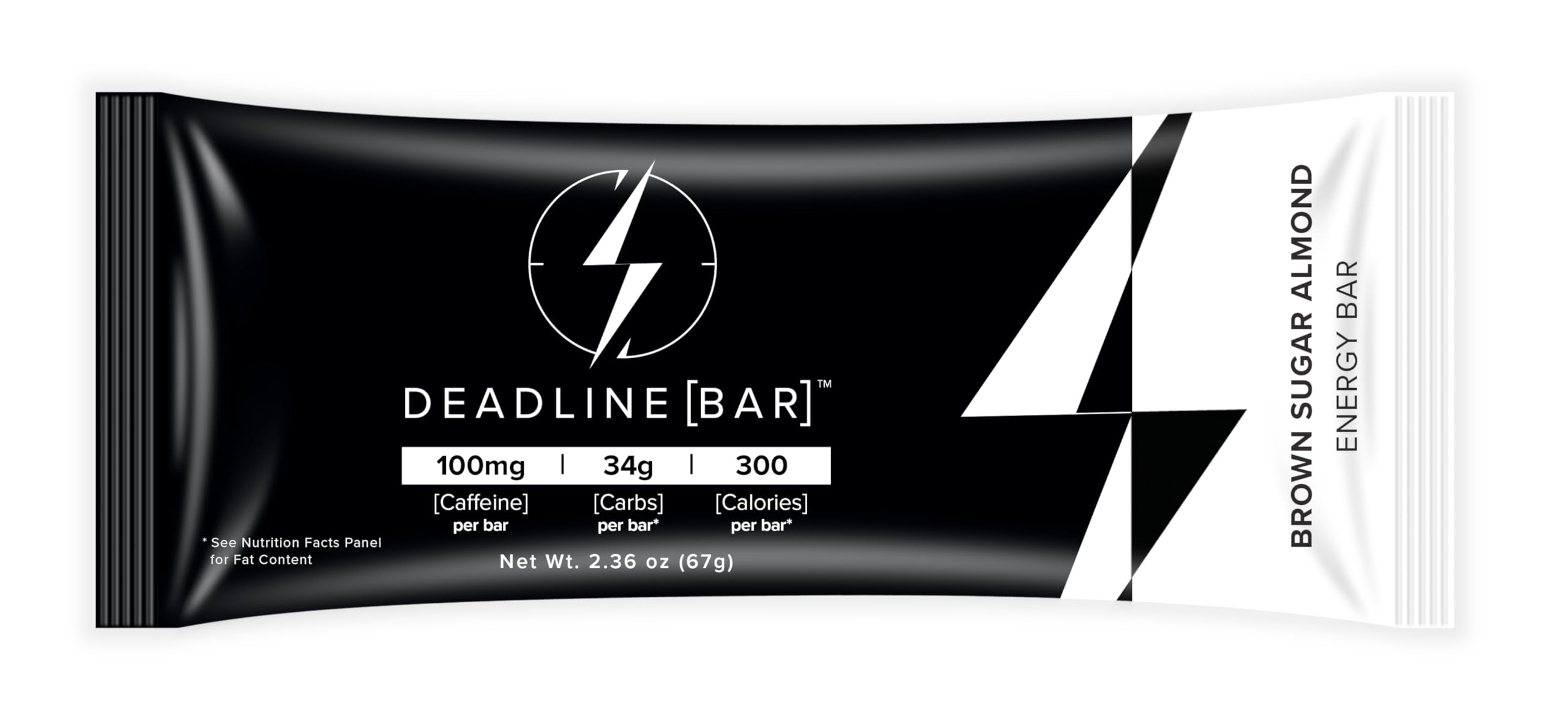 Deadline Bar packaging image shows preservative free, all natural snack