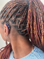 Deafmetal no piercing required for easy, stylish device retention.