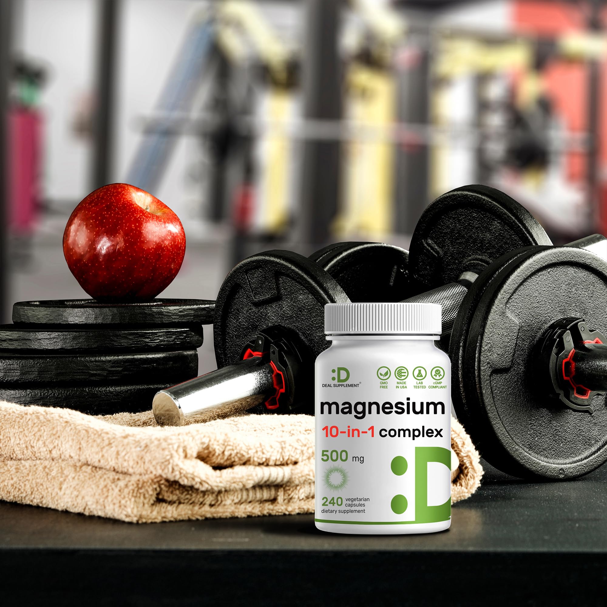 Deal Supplement third-party lab tested quality and purity seal on packaging.