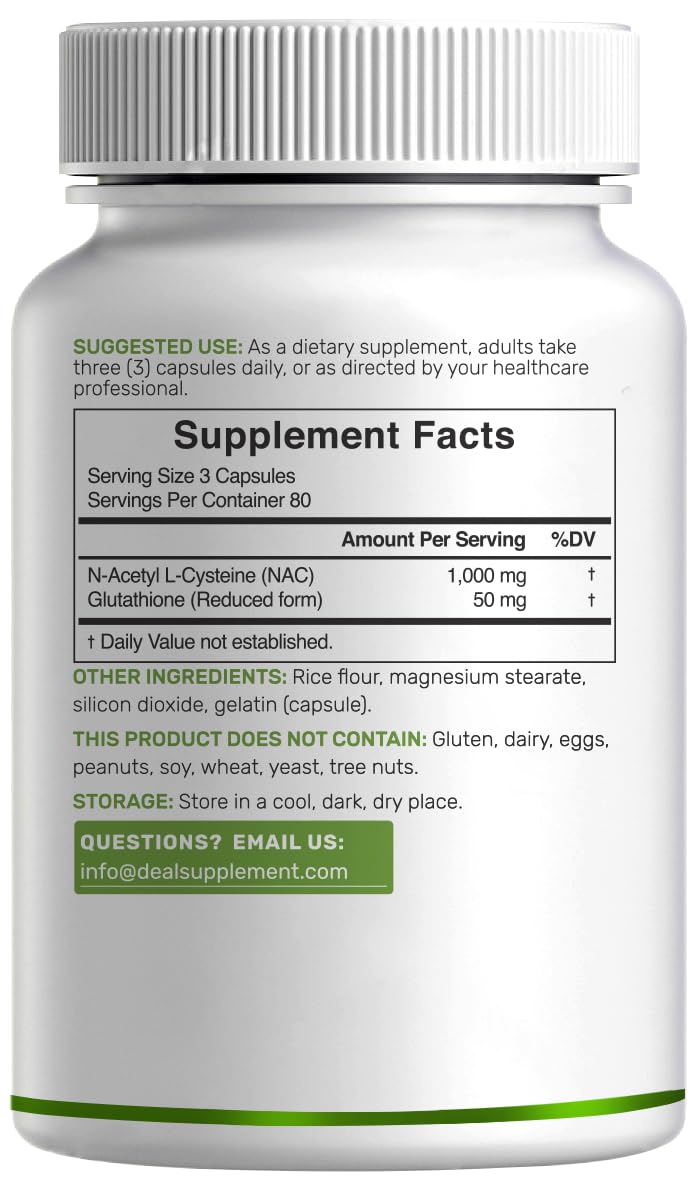 DEAL SUPPLEMENT NAC made in the USA stamp indicates trusted manufacturing standards.