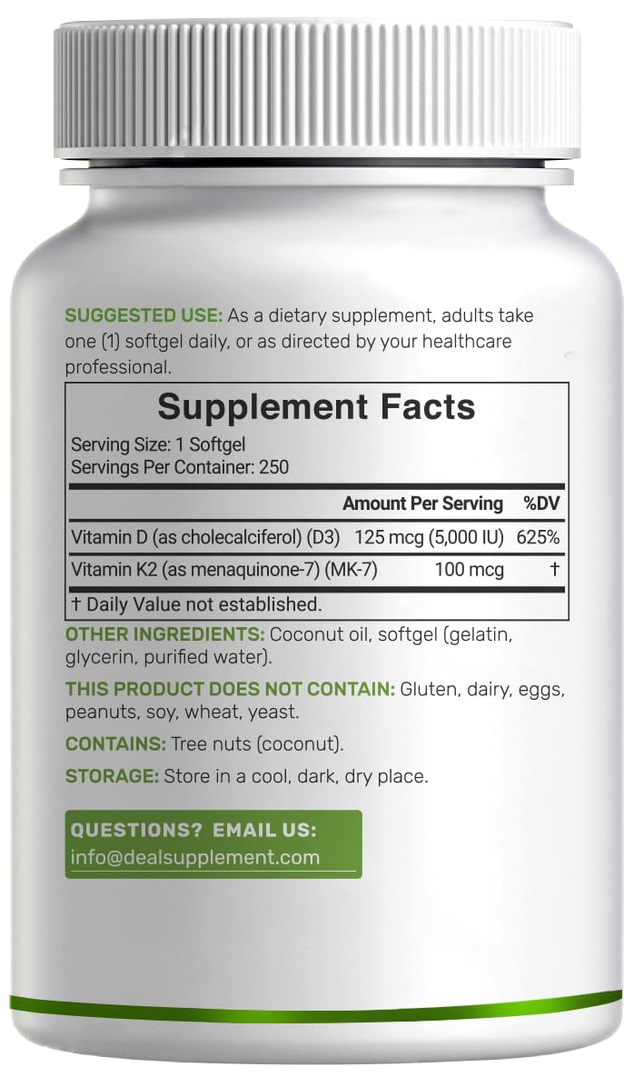 Packaging of DEAL SUPPLEMENT emphasizes non-GMO, gluten-free, dairy-free formulation.