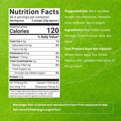 Deal Supplement pea protein bottle with scoop for quick, convenient serving