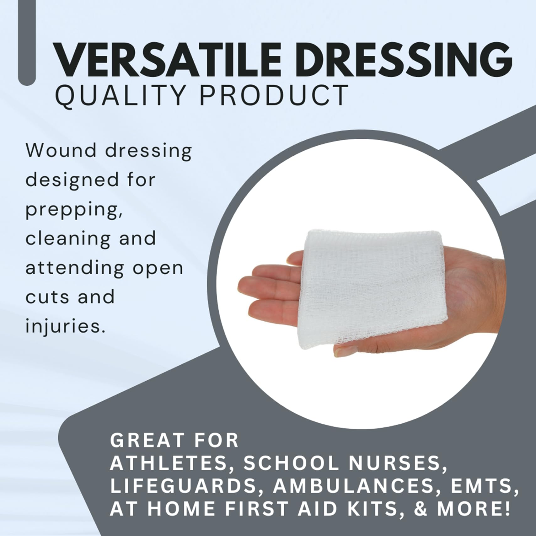 Dealmed 100-percent cotton 12-ply sponges offer comfortable coverage.