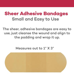 Dealmed 1x3 bandage small wound coverage close-up for everyday first aid