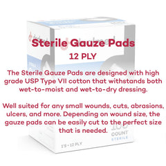 Dealmed 2x2 inch pads cut to size for precise dressing