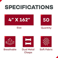 Dealmed wide fabric is soft, breathable, latex-free for comfortable wear