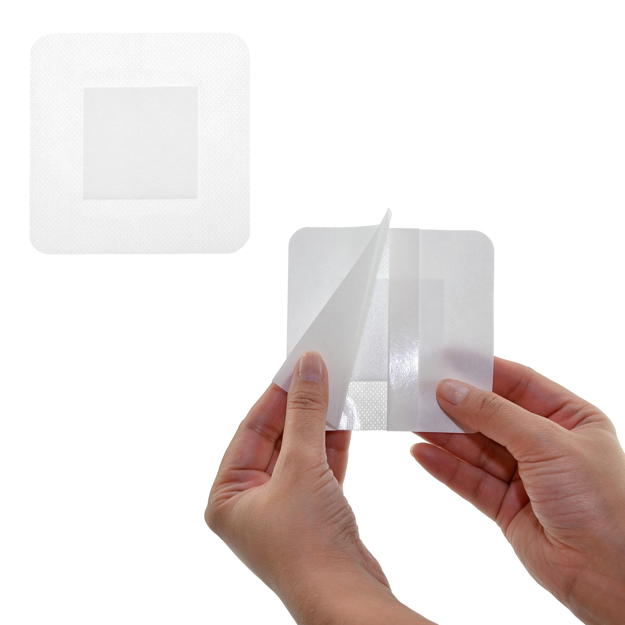 Dealmed 4x4 gauze pad close-up with non-stick center