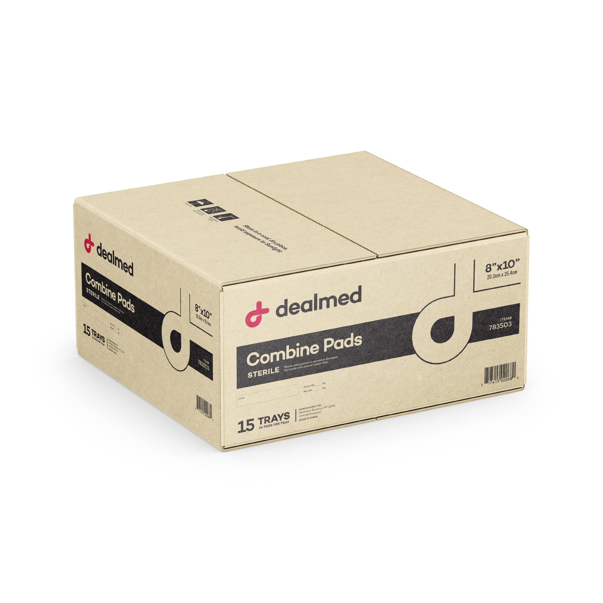 Dealmed ABD Combine Pad 8x10 inch size providing generous coverage.