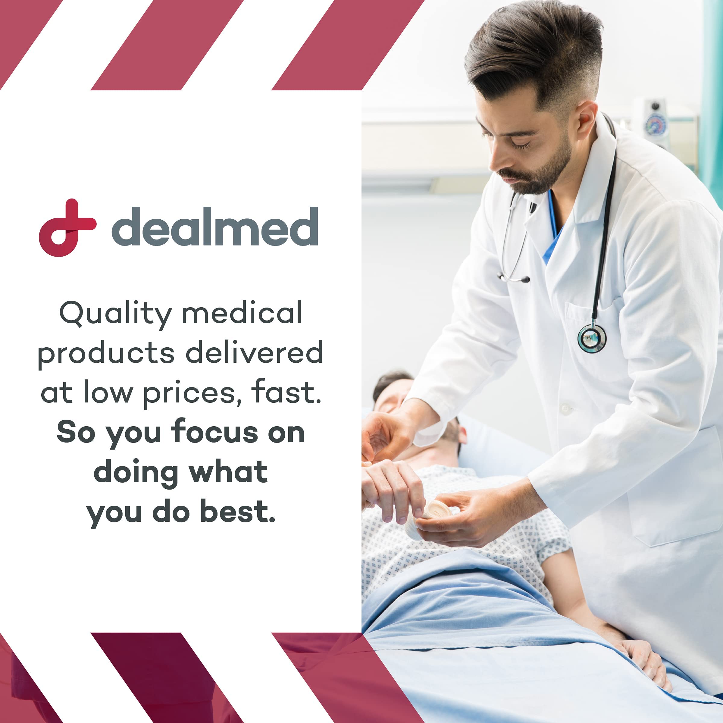 DealMed prep pad for sanitizing stethoscopes and small medical devices quickly.