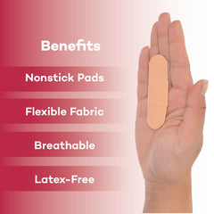 Dealmed 1x3 inch bandage offers easy application on skin