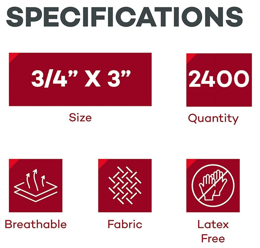 Dealmed bandages individually wrapped emphasize clean, ready-to-use wound care.