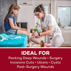 Dealmed case of 25 dressings for organized storage