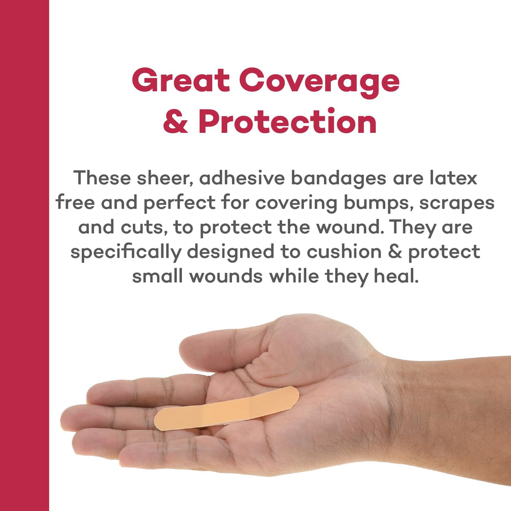 DealMed breathable plastic bandages stay comfortable during daily activities.