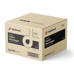 Dealmed fabric bandage with non-stick pad for comfortable wound protection