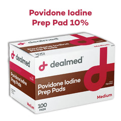 Dealmed first aid kit ready with prep pads for quick wound care readiness.