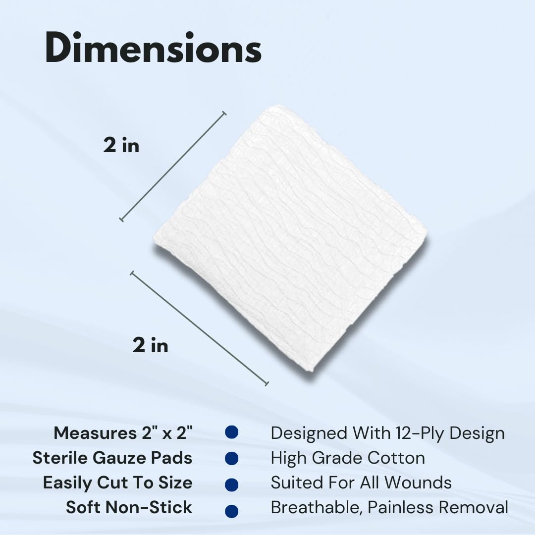 Dealmed gauze pads in a dispenser box for fast, convenient access