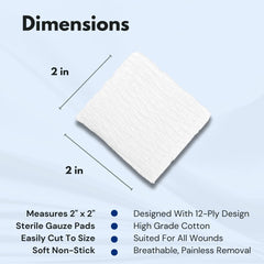 Dealmed gauze pads in a dispenser box for fast, convenient access