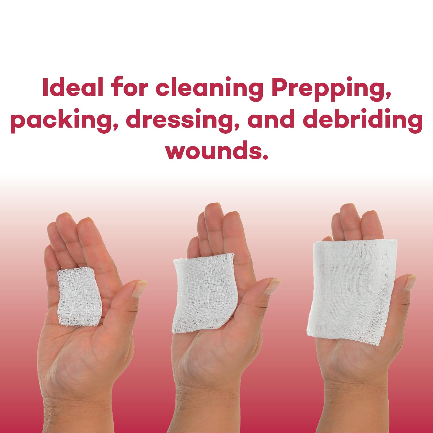 Dealmed gauze pads suitable for first aid kits and clinical settings