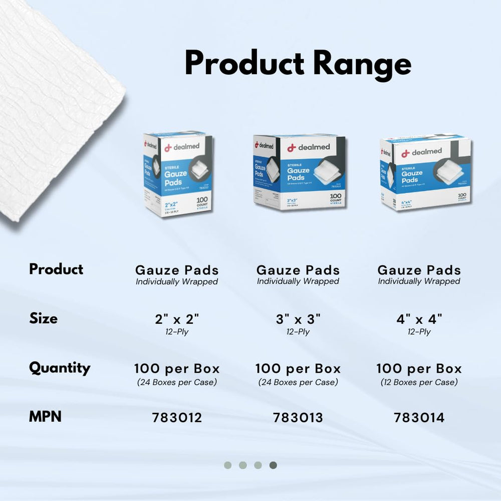 Dealmed soft breathable gauze material for comfortable dressing changes