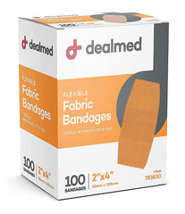 Dealmed individually wrapped bandage for cleanliness and convenience