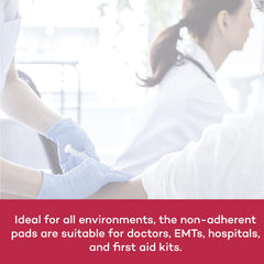 Individually wrapped Dealmed gauze pads for clean, portable first aid.