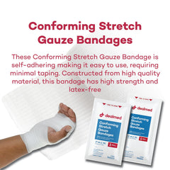 Dealmed nonstick wound-care gauze protects wounds without sticking to skin.