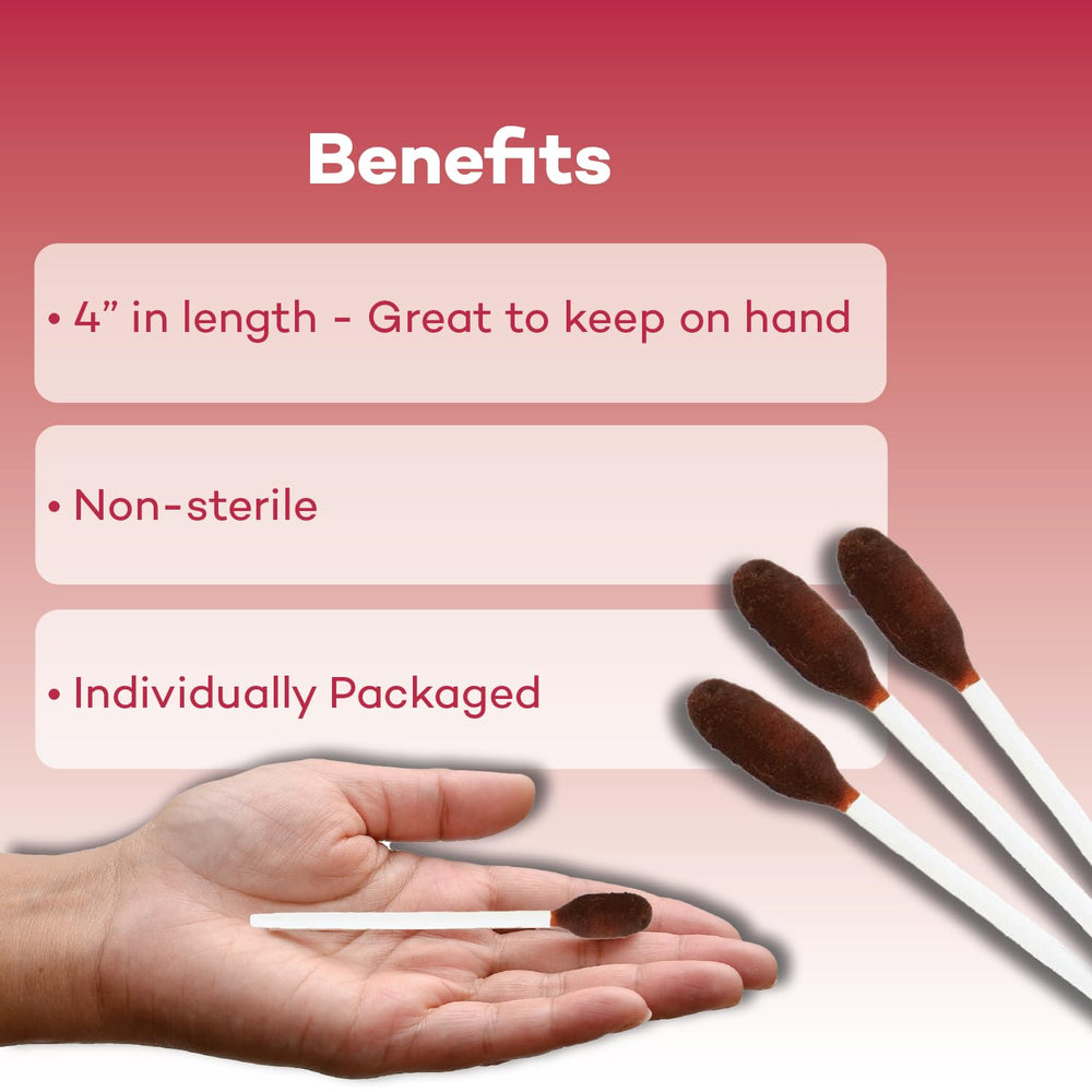 Dealmed povidone iodine swabsticks in first-aid kit ready for quick prep