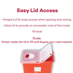 Dealmed rotor opening and lock enable temporary closure and final disposal.