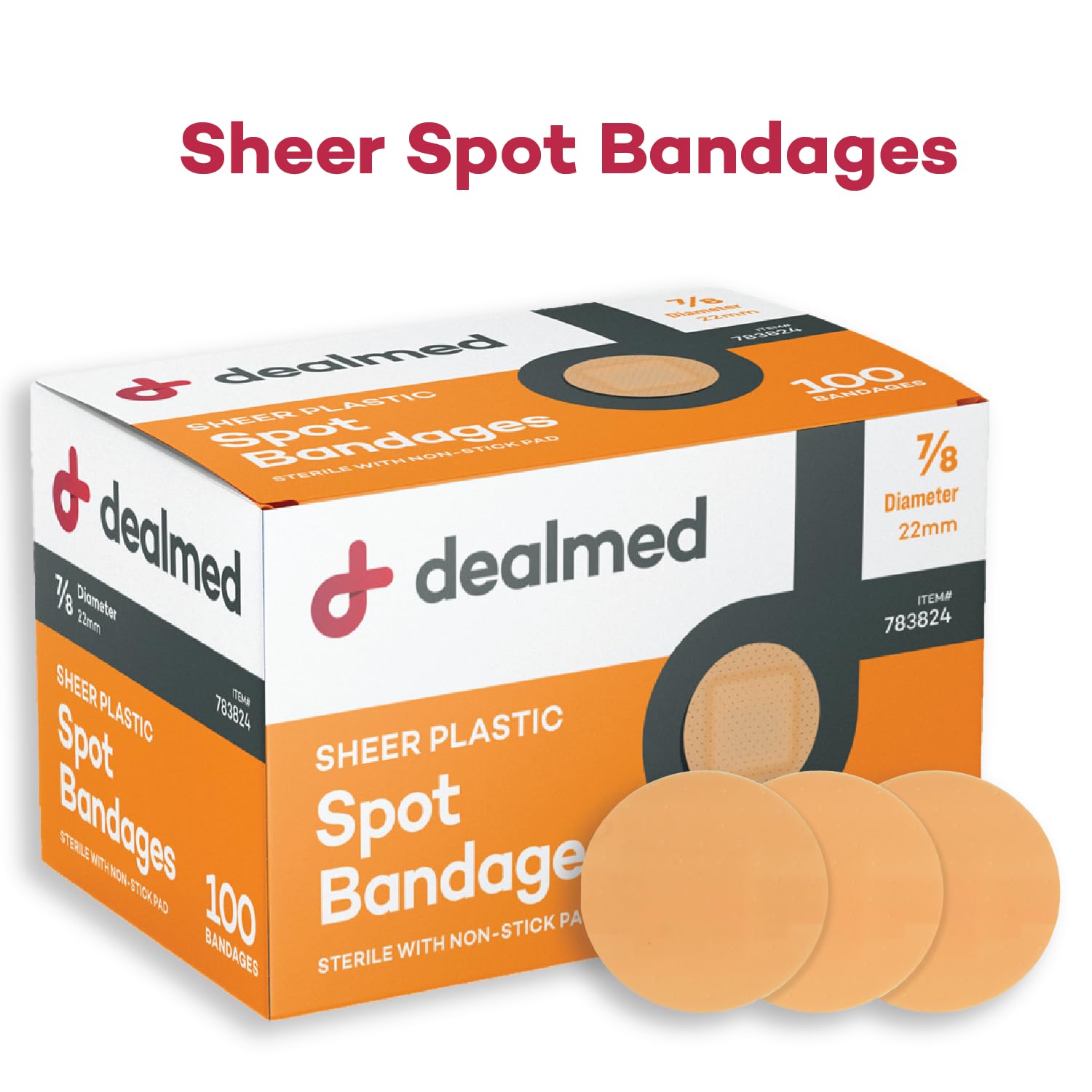 Latex-free Dealmed bandages reduce irritation while protecting small wounds.