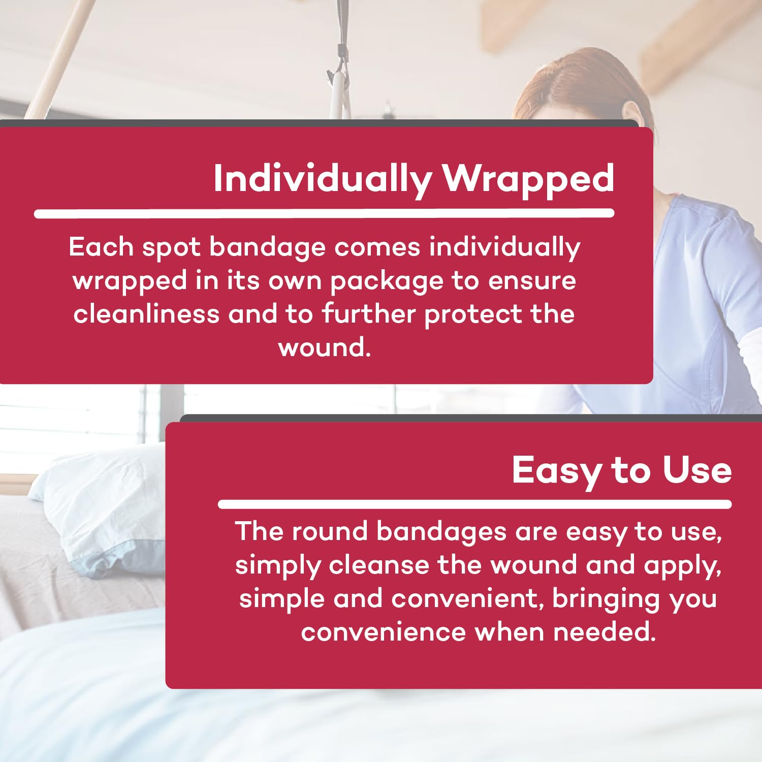 Compact wound protection ideal for first aid kits, classrooms, offices, and homes.