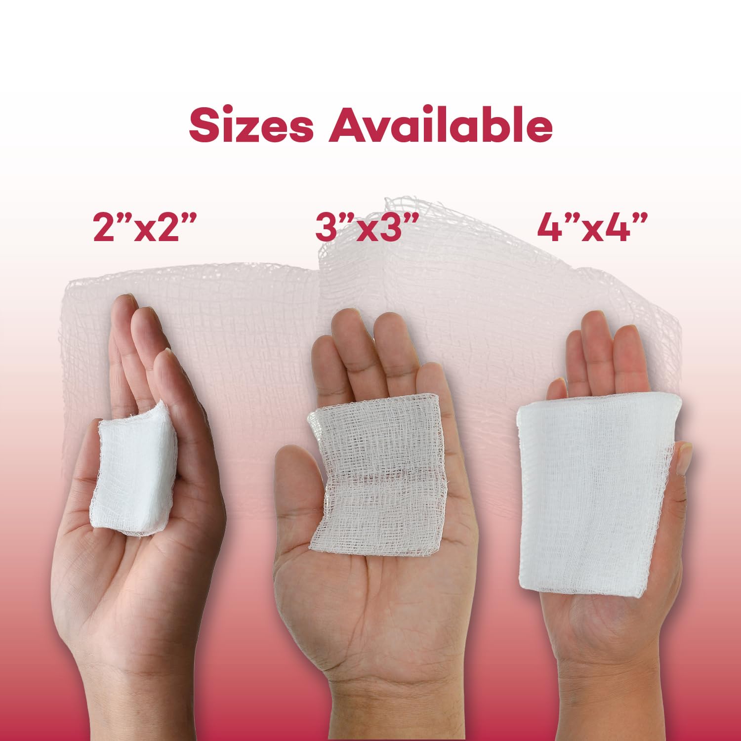 Dealmed wound-absorption sponges help keep surfaces cleaner during care.
