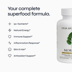 Dear Apothecary 800mg per serving capsules offer consistent daily dosing.