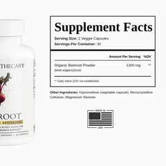 Dear Apothecary Beetroot Capsules for daily use in a bottle.