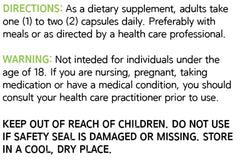 Detail of Dear Nature Cissus label showing gluten-free and non-GMO quality