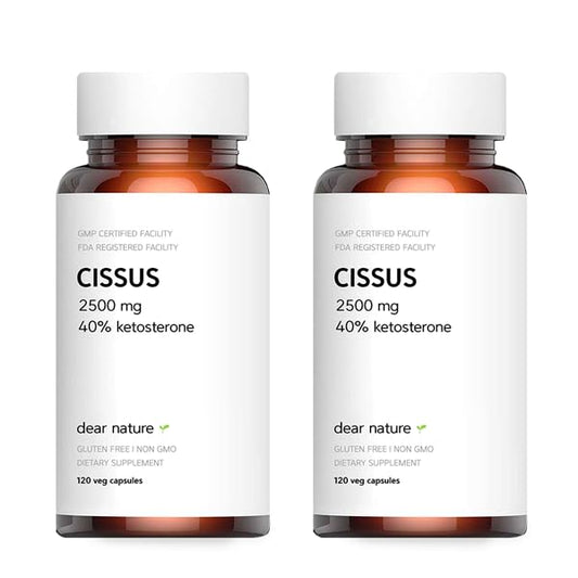 Dear Nature Cissus Extract premium bottle highlights joint support potential