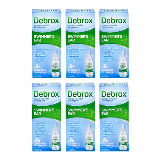 Debrox Swimmer's Ear Drops bottle ready for post-swim drying.
