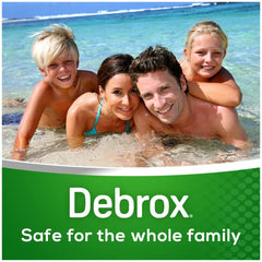 Debrox bottle in hand after pool for drying.