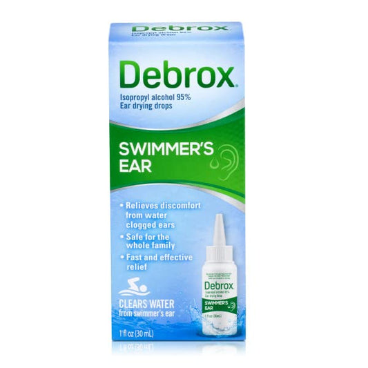 Six-pack Debrox displayed for family-friendly ear care.