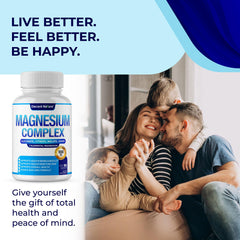 DECENT NATURE Magnesium Complex badge emphasizes non-GMO ingredients for confidence.