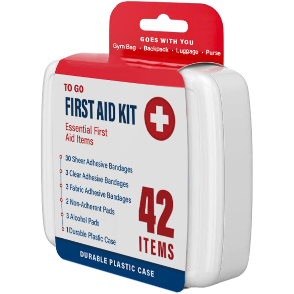 DecorRack first aid kit with clearly labeled organized compartments for quick access.