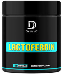 DEDICAD Lactoferrin bottle front view for daily immune support.