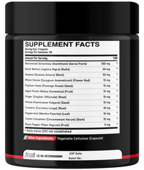 DEDICAD Wormwood Capsules 50-count bottle label emphasizes long-term routine