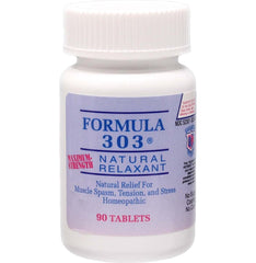 Dee Cee Laboratories Formula 303 bottle pour for natural muscle relaxation