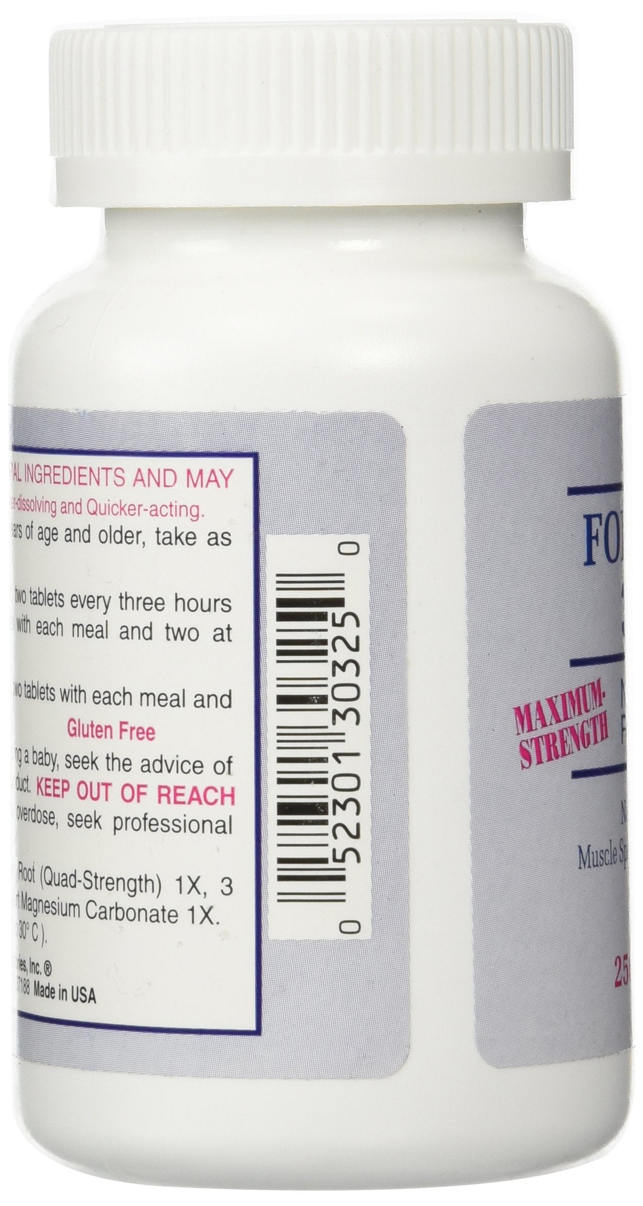 Formula 303 ingredients magnesium valerian passion flower for calming support
