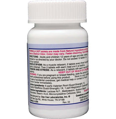 Formula 303 tablets close-up show natural ingredients for muscle comfort