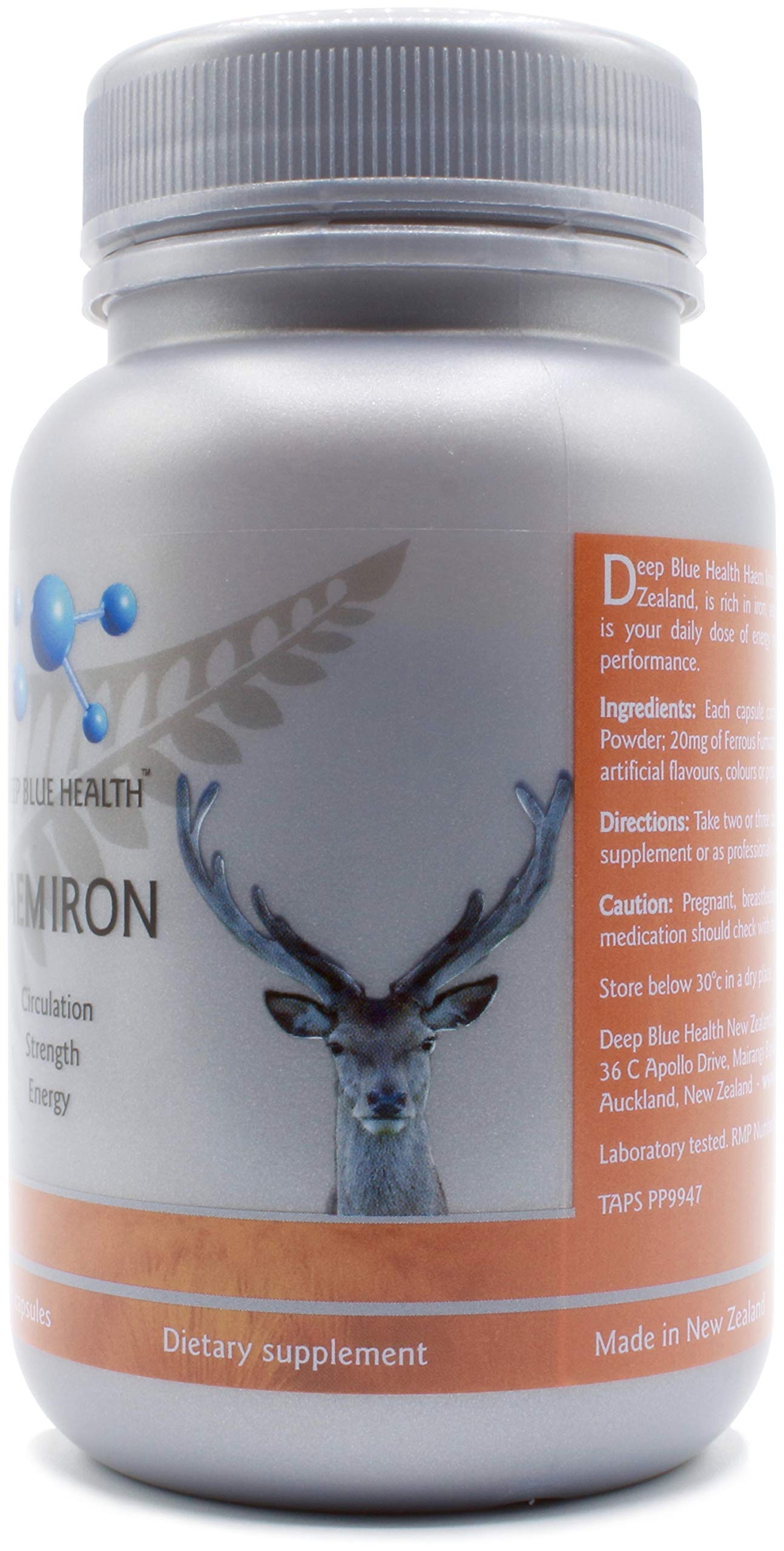 Deep Blue Health Haem Iron for active individuals seeking energy.