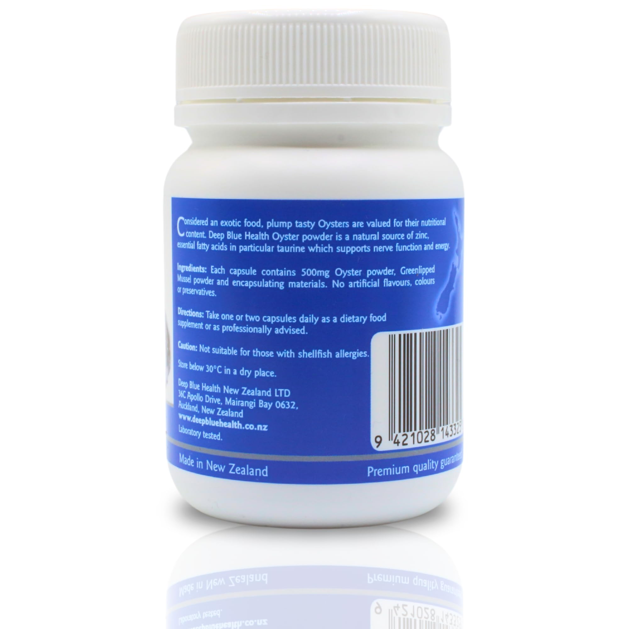 Deep Blue Health NZ ocean harvest imagery for premium shellfish ingredients