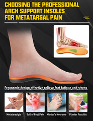 Deepballfeet ergonomic arch support insole showing corrective design for better foot posture.
