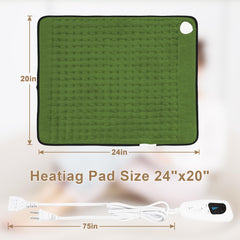 Deepsoon heating pad 20x40 legs and hips with versatile heat options