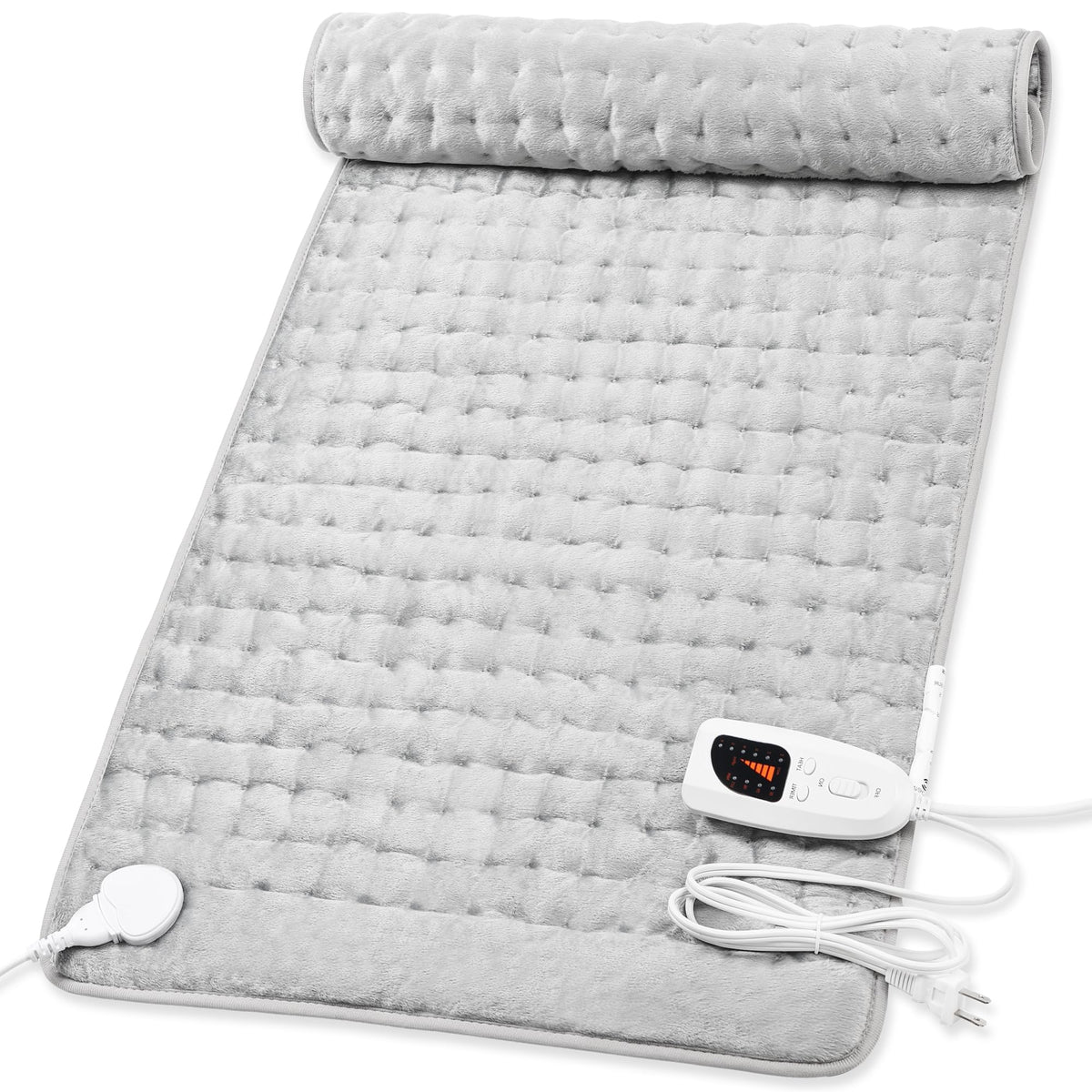 Deepsoon heating pad front view for broad coverage and warmth
